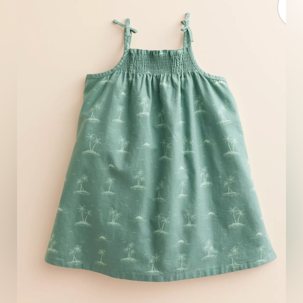 Lauren Conrad Little Co. smocked Palm beach dress